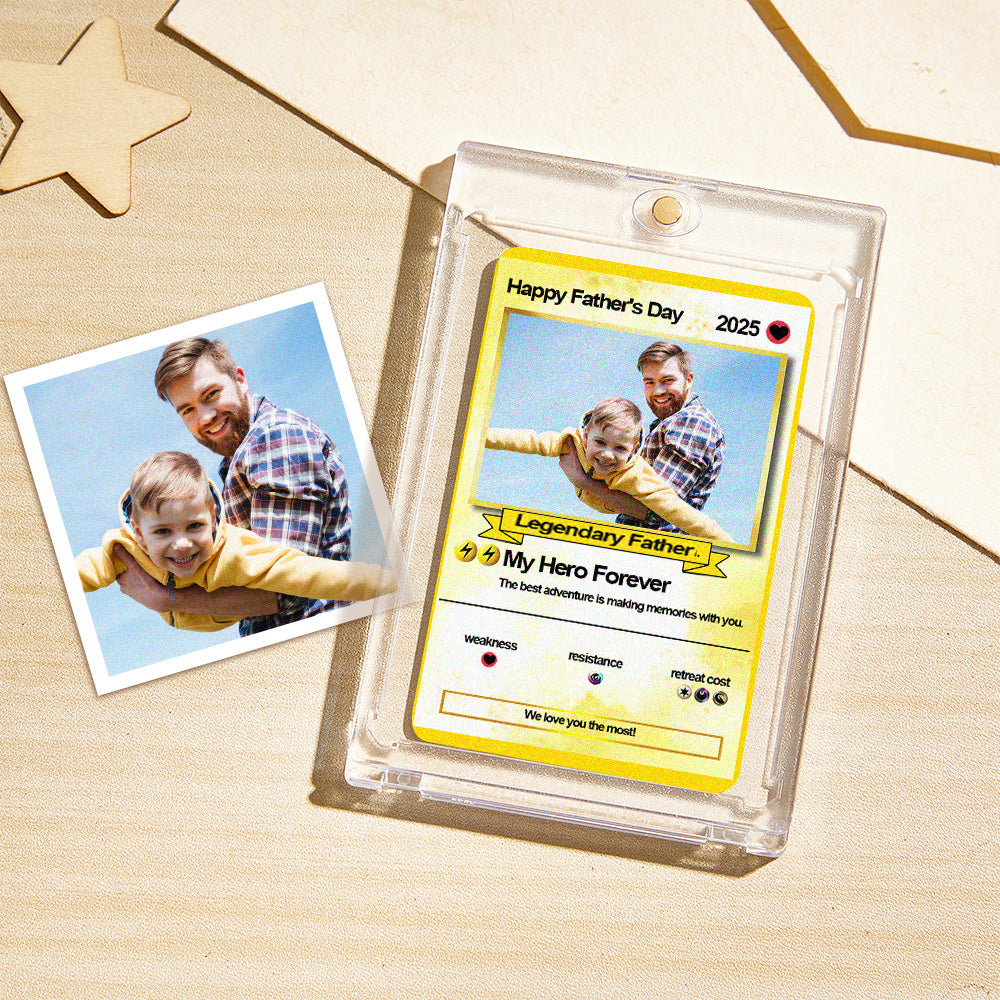 Custom Poke Card, Gift For dad, Father's Day Gift, Custom Poke Present