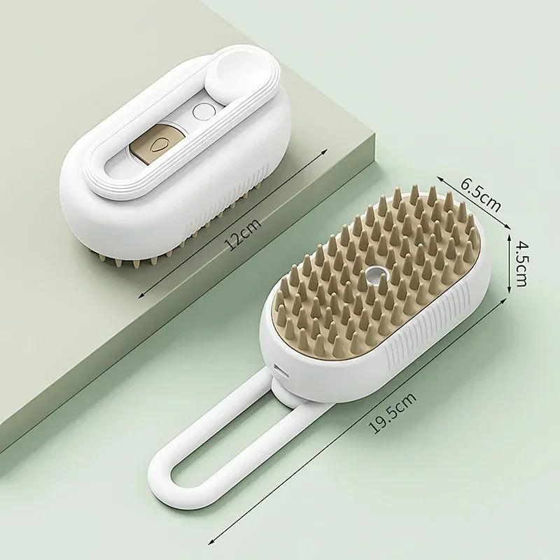 Pet Steam Brush-Grooming and Deshedding Comb USB Rechargeable