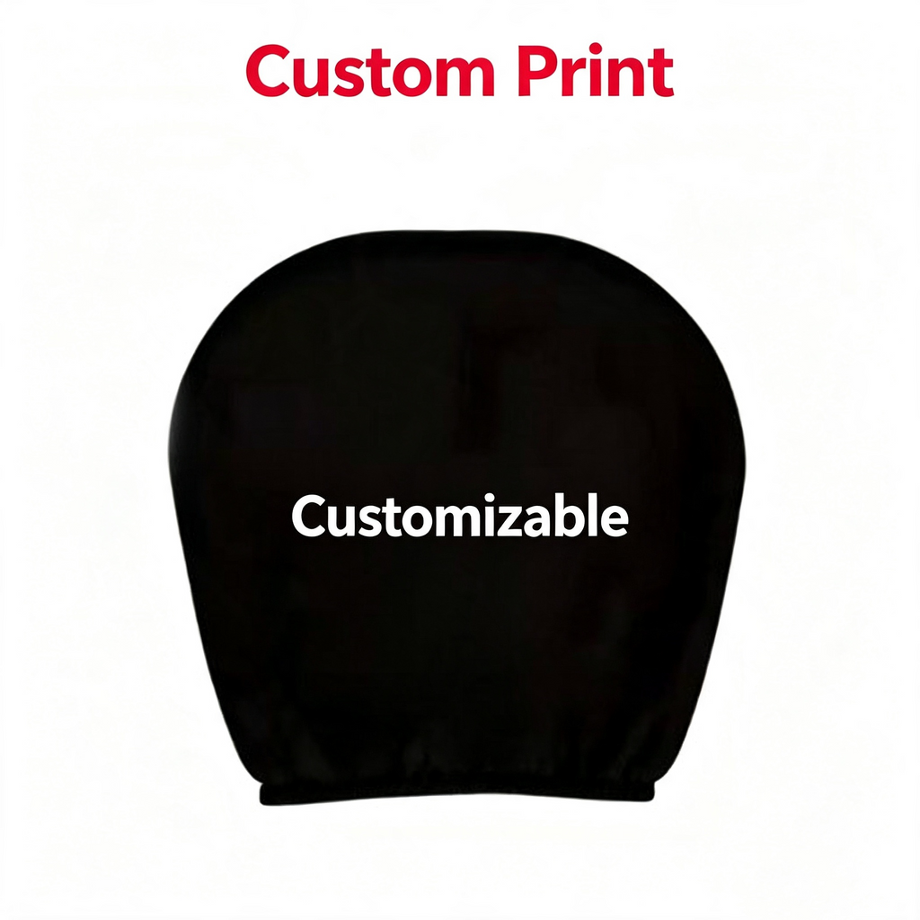 Custom Photo Car Headrest Covers Elastic Universal Fit Novelty Graphic Car Seat Headrest Protector Personalized Funny Auto Interior Accessories