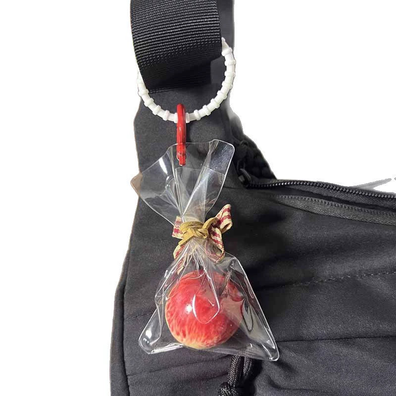 Christmas Apple Keychain Festive Cute Apple Charm Holiday Gift for Friends Couples Christmas Gift