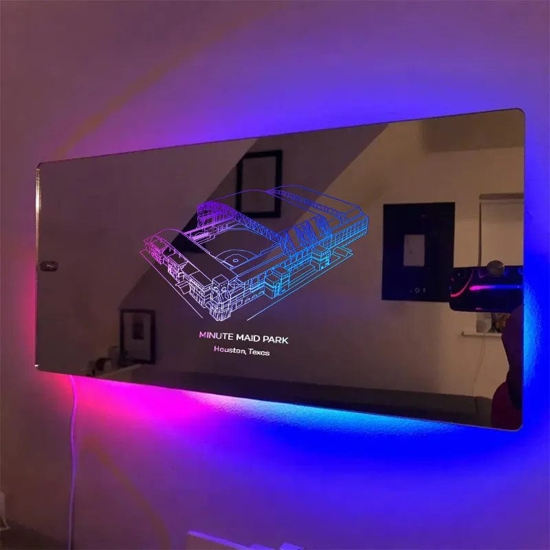 Dodger Stadium Mirror Light Custom Name and Date Personalized Gift for Sport Lover