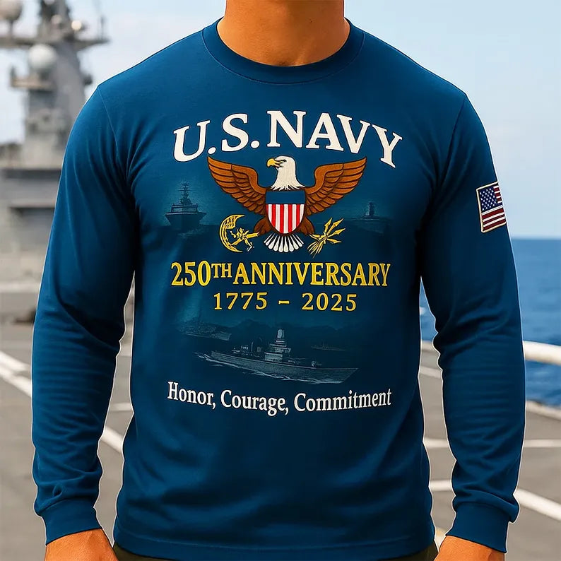 U.S. Navy 250th Anniversary Long Sleeve T-Shirt