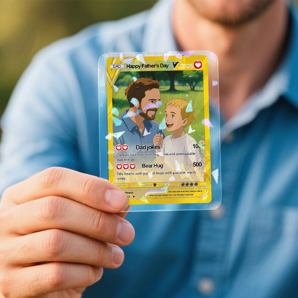 We Choose You Forever Custom Poke Card Fathers Day Gift For Poke Loving Dads Gift For Dad