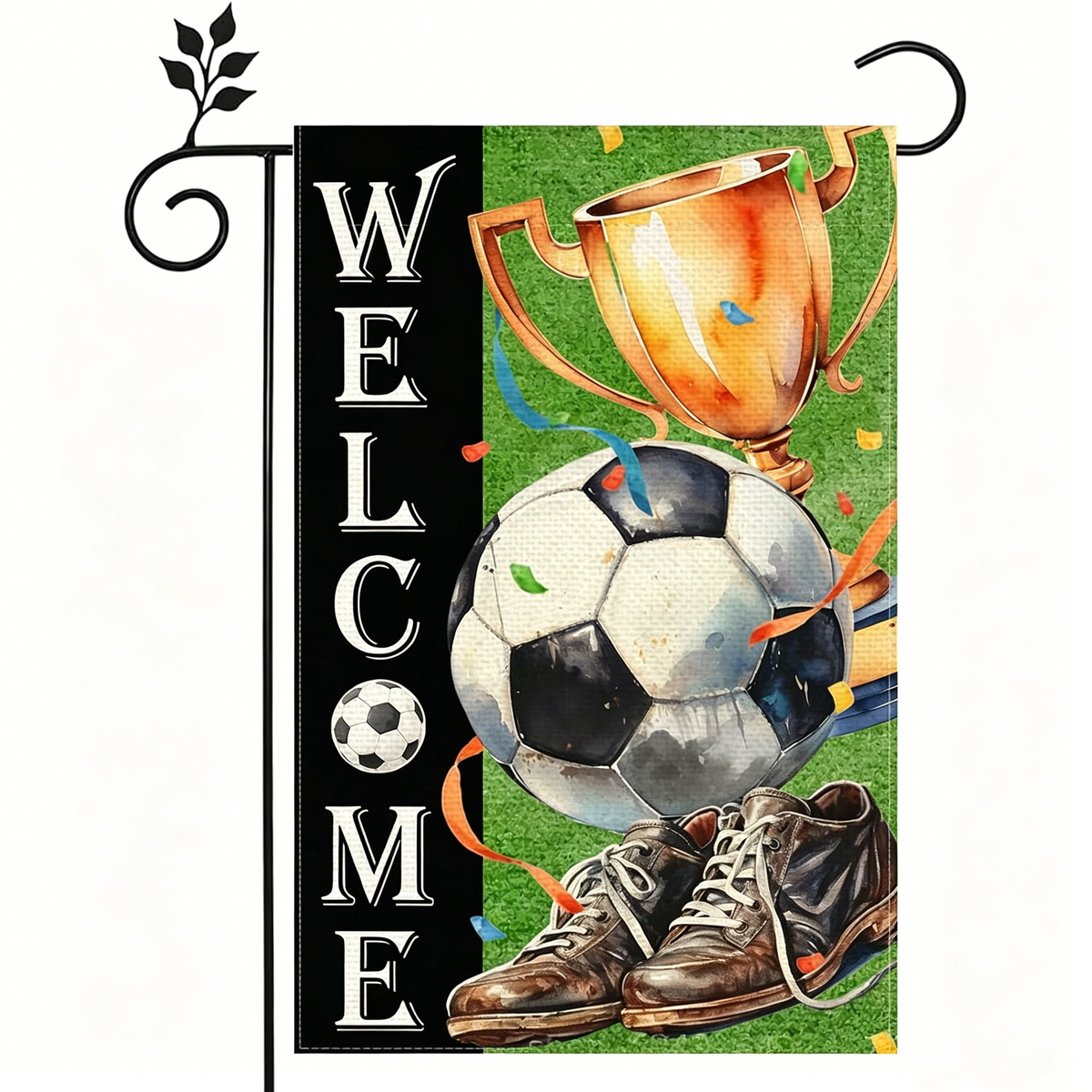 2026 Football Fever Soccer Garden Flag – Personalized USA Football Decorative Yard Banner for Outdoor Home Decor and Sports Fans
