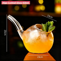 Creative Novelty Cocktail Glass Collection Bird Shaped Glass Vampire Sipping Glass Molecular Mixology Goblet Unique Glassware Set for Bars Parties & Home