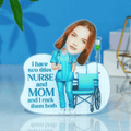 Personalized Face Nurse and Mom Shaking Head Standee Gift for Mom