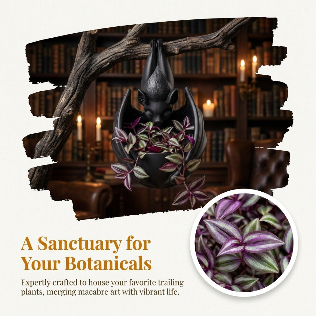 Hanging Bat Plant Pot – Creepy Gothic Planter