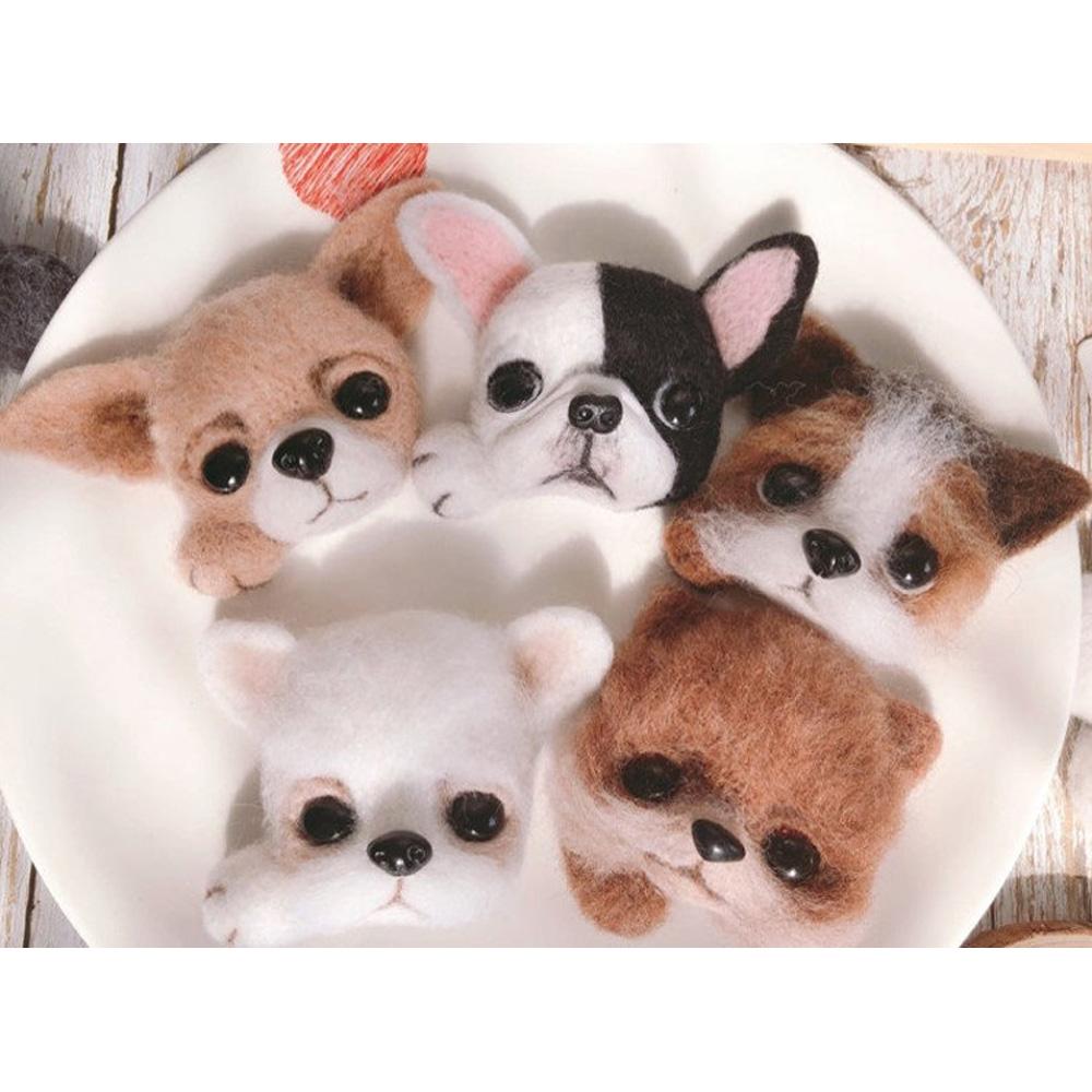Handmade Needle Felted Dog Brooch, Cute Felt Pet Pin, Ideal Gift for Birthdays & Friends