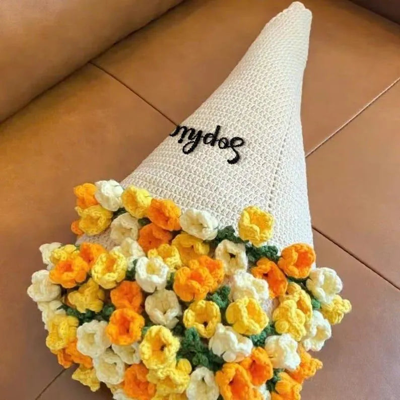 Hand-woven Rose Blanket DIY Kit & Ready-Made Gift for Mother's Day Valentine's Day