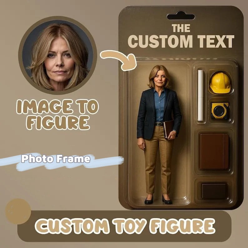 Fully Body Custom Action Figure Portraits | Personalized Toy Box Art | Custom Photo Frame Decorations | The Greatest Man
