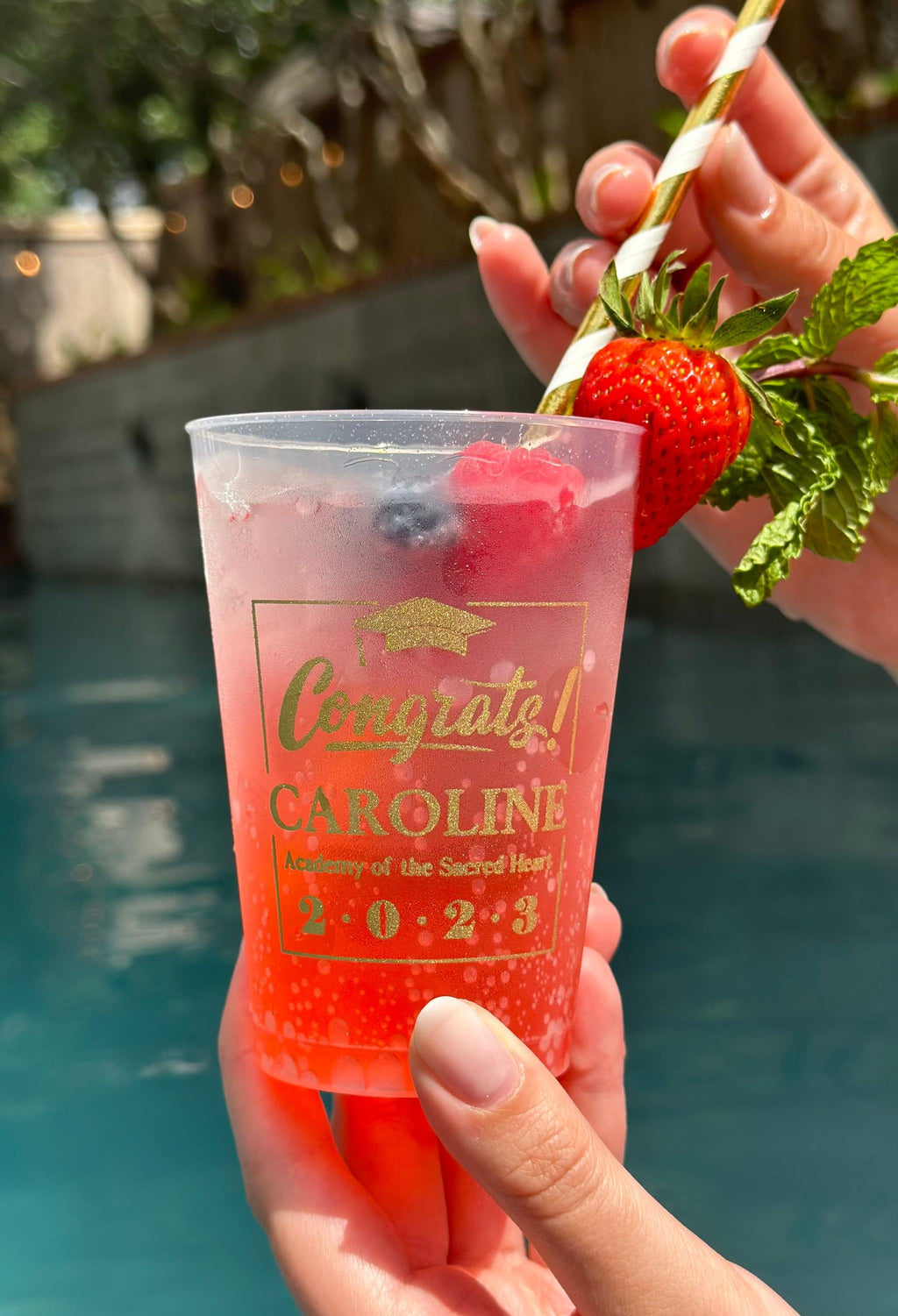 Personalized 12oz and 16oz Frosted Graduation Tumblers for Graduation Party