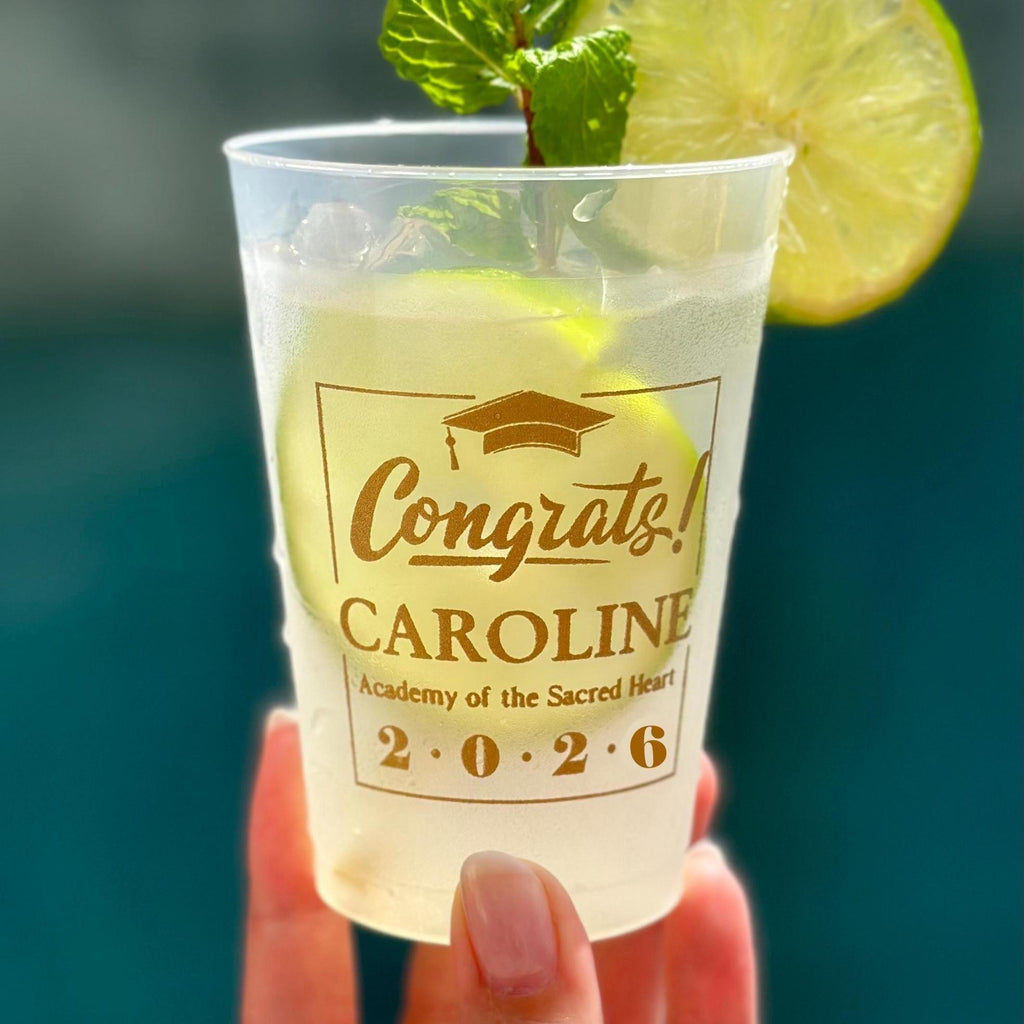 Personalized 12oz and 16oz Frosted Graduation Tumblers for Graduation Party