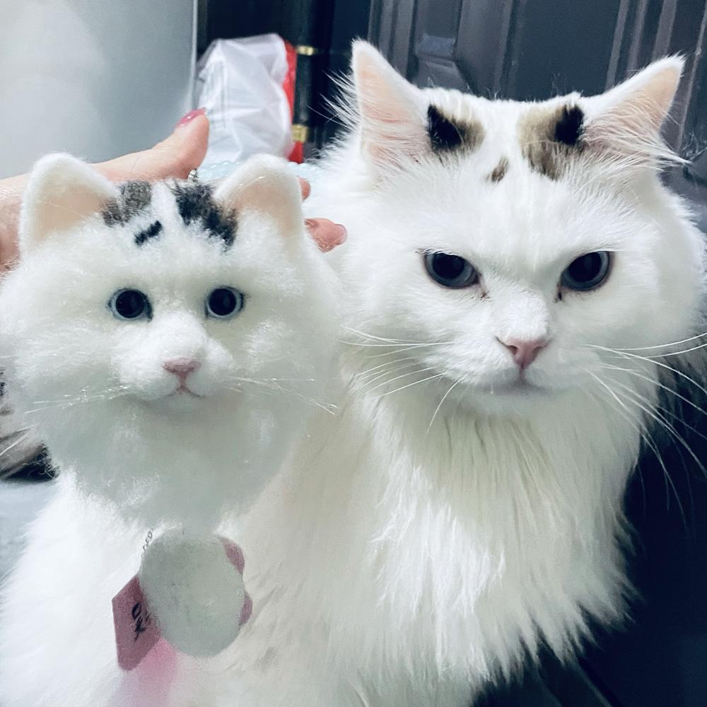 Custom Car Accessories for Cat Lovers, Rear View Mirror Accessories, Custom Needle Felted Car Accessories
