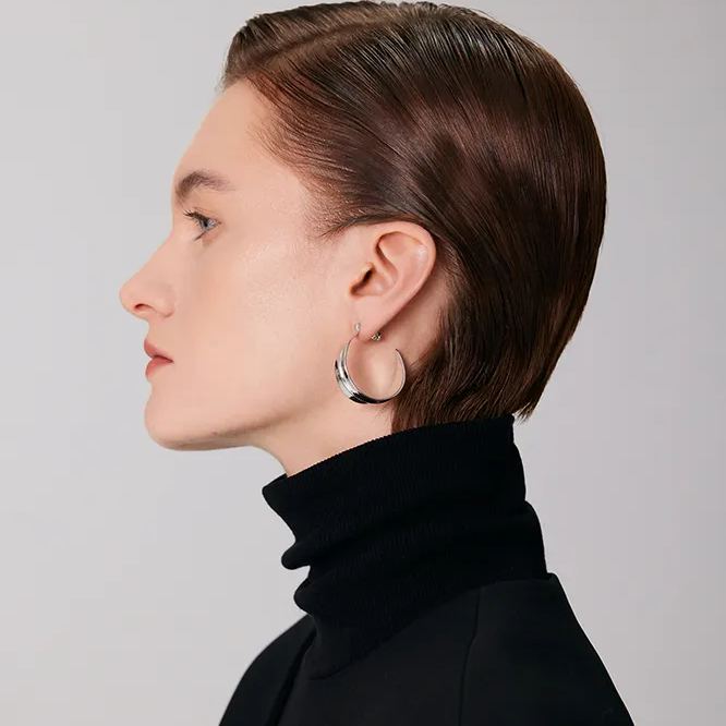 Peach Blooming Collection Peach Leaf  Earrings