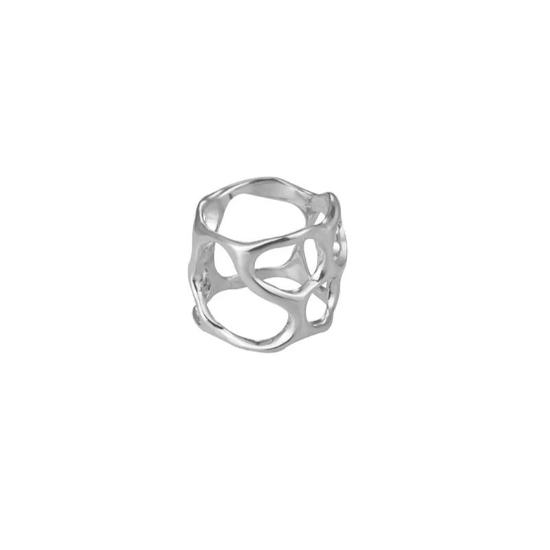 Texture Collection Silver Hollow Ring
