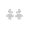 Petals Collection Large Petal Earrings Full Of Diamonds