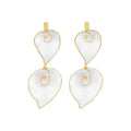 Calla Lily Collection White Bifloral Earrings
