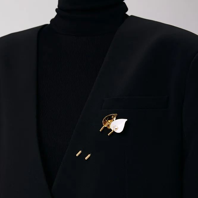 Calla Lily Collection Single Flower Brooch