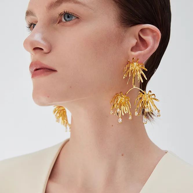 Palms Collection Radial Tassel Earrings
