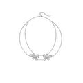 Butterfly Pea Collection Bifloral Flower Necklace
