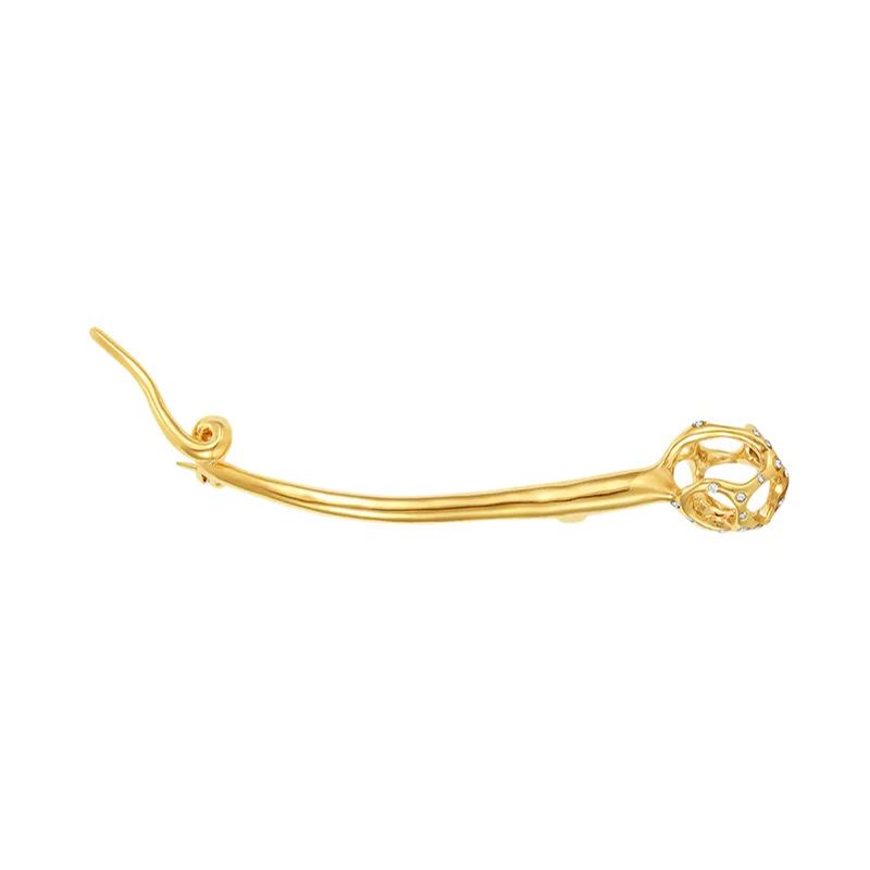 Texture Collection Golden End Of Curve Brooch