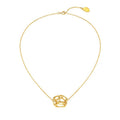 Texture Collection Cubic Collarbone Necklace With Crystal