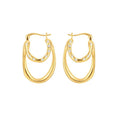 Curvilinear Collection Wrap Around Folding Curve Earrings