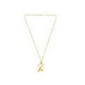 Tulip Collection Single Flower Necklace With White Enamel