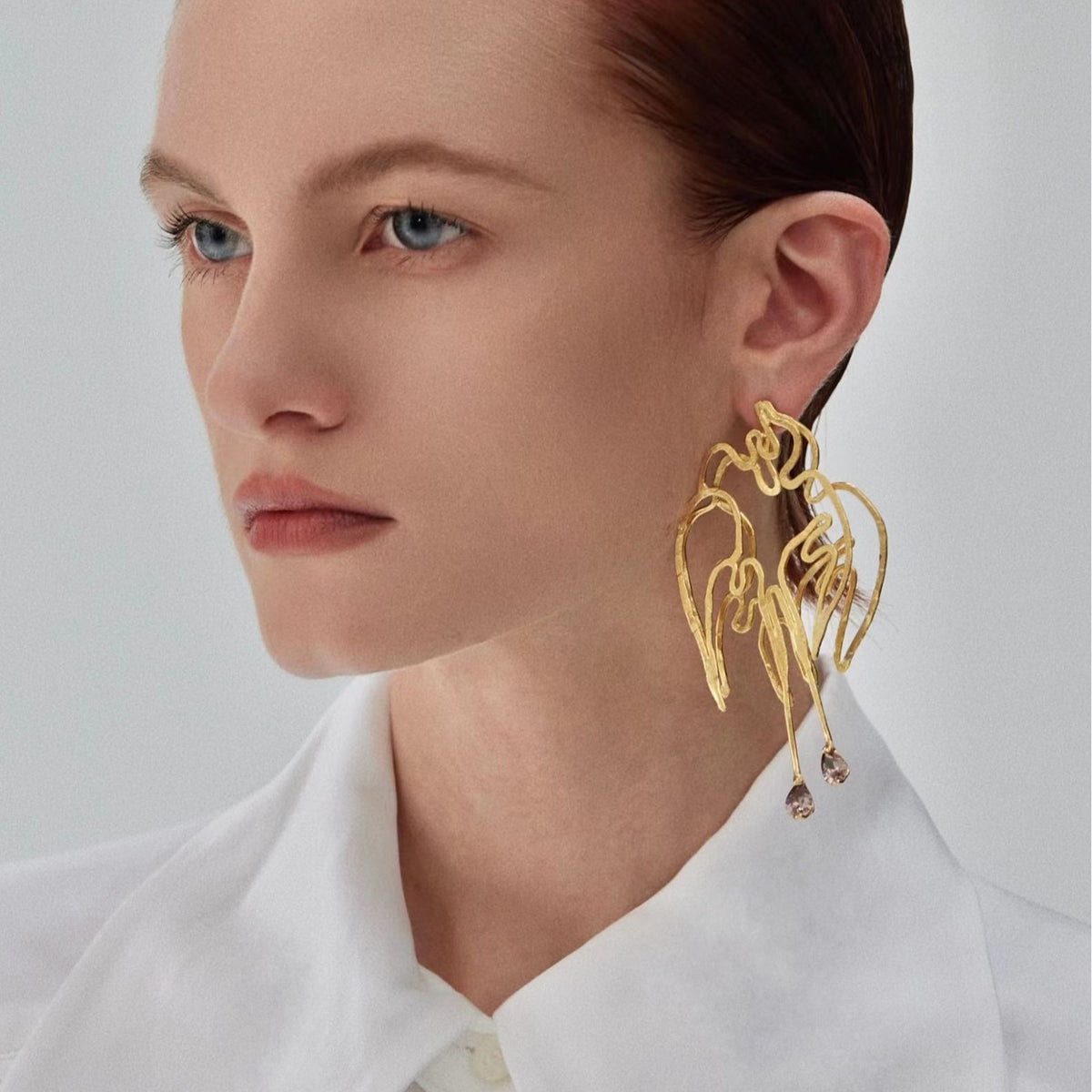 Double Swallow Single Earring