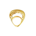 Fig Collection Multi-seed Shape Ring With White Corundum