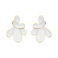Petals Collection White Petals Studs Earrings