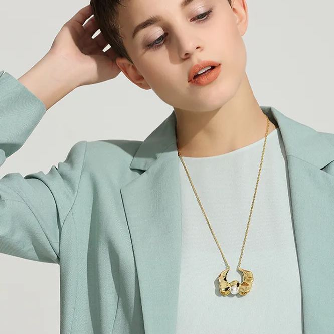 Calyx Collection Flower Design Necklace