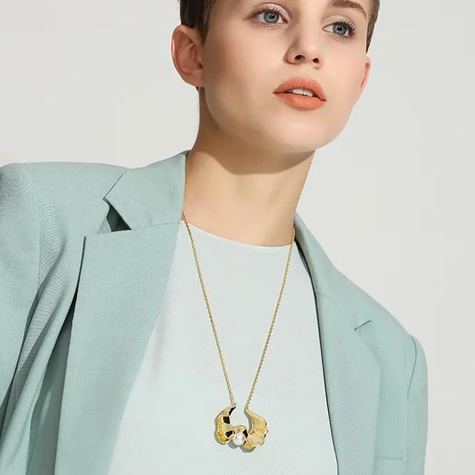 Calyx Collection Flower Design Necklace