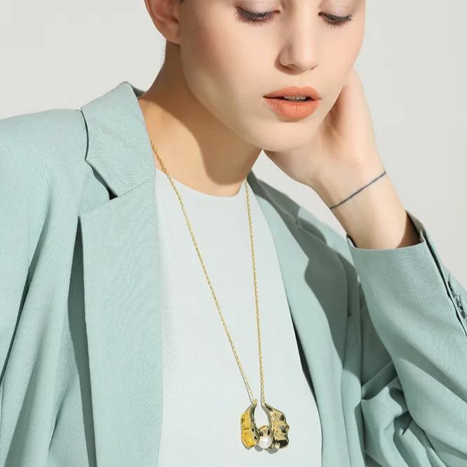 Calyx Collection Flower Design Necklace