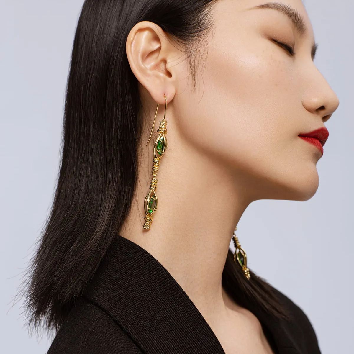 Bamboo Collection Woven Bamboo Earrings