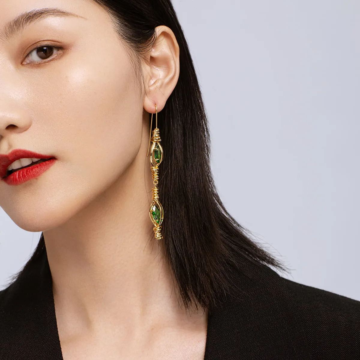 Bamboo Collection Woven Bamboo Earrings