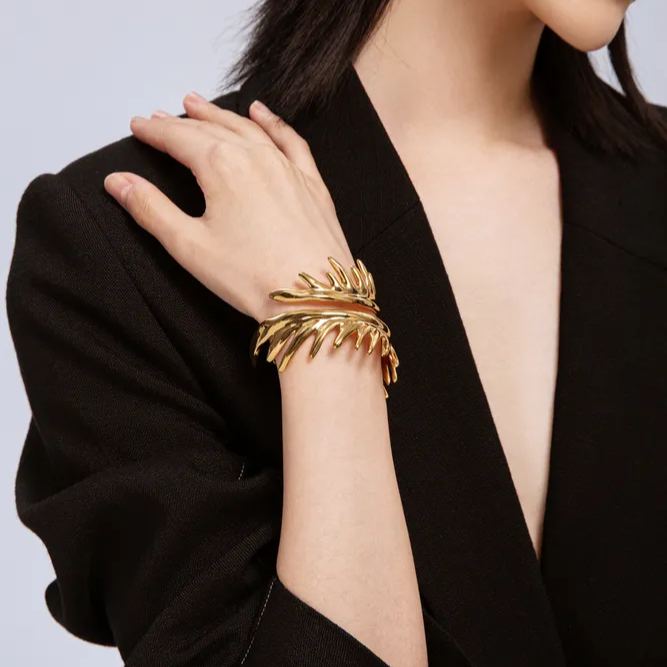 Fern Collection Leaf Shape Bracelet