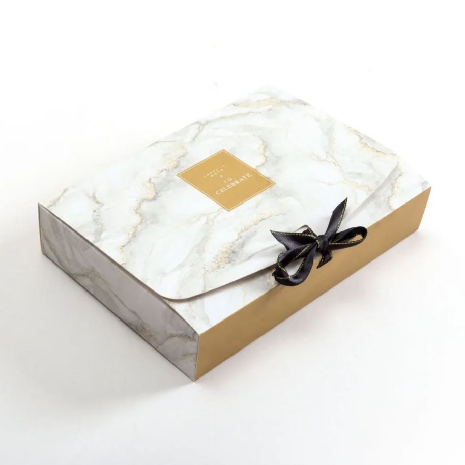 White Marble Pattern Gift Box 18*12*5cm