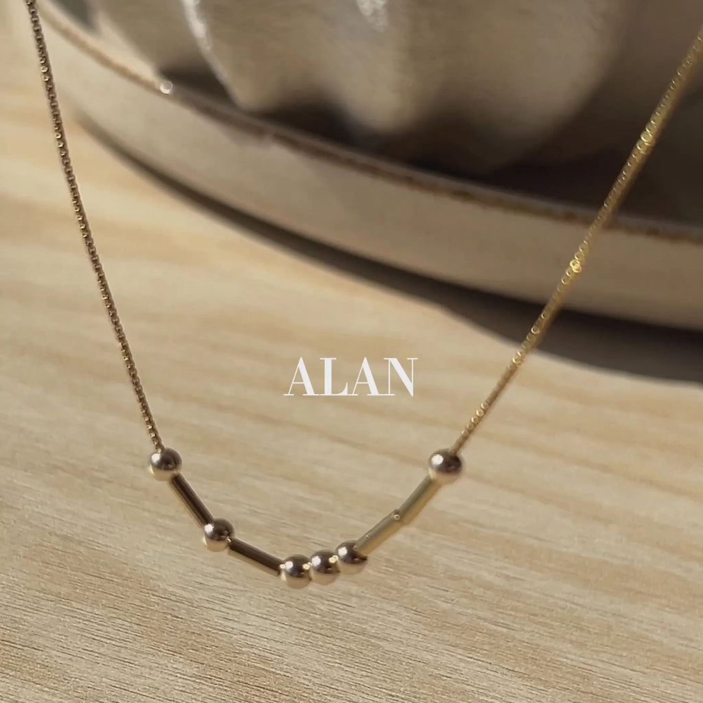 Morse Code Necklace Personalized Necklace Custom Secret Message Gift