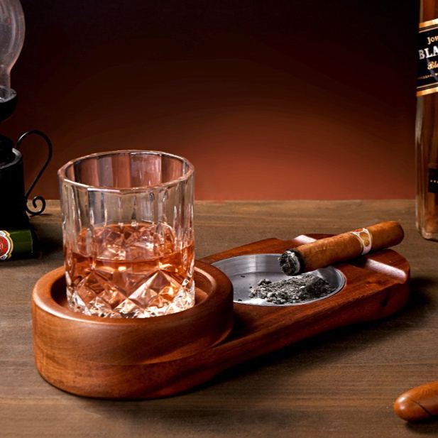 Personalized Name Ashtray with Monogram & Name Personalized Custom Gift for Smokers, Father's Day Gift for Him