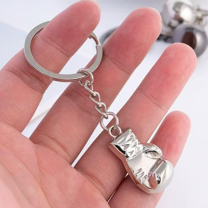 Dumbbell Metal Keychain Accessories Equipment Kettlebells Dumbbells Boxing Pendant Mini Fitness Keychain