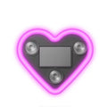 Solar-Powered Heart Car Light LED Decorative Window Lamp  Auto Exterior Solar Energy Mood Light