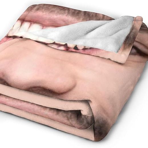 Custom Face Blanket with Photos Personalized Faces Blanket with Picture Funny Face Throw Blankets Gift for Valentine's Day