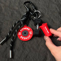 Fitness Equipment Rubber Keychain Accessories Mini Equipment Pendant Lanyard Combo Backpack Keychain