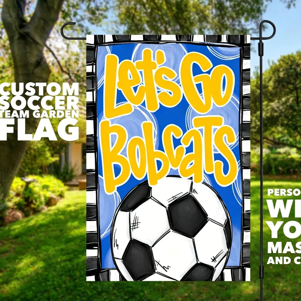 2026 Football Fever Soccer Garden Flag – Personalized USA Football Decorative Yard Banner for Outdoor Home Decor and Sports Fans