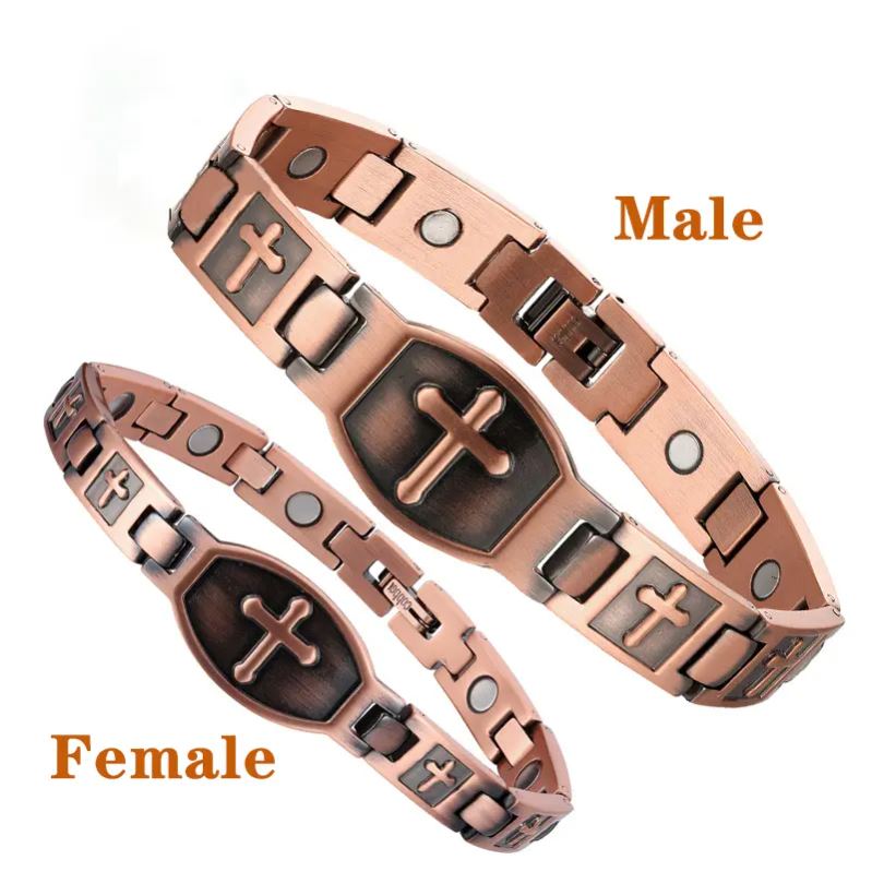 Copper Bracelet for Women & Men Ultra Strength Magnetic 3500 Gauss Pure Copper Hypoallergenic Adjustable Stack Bangle Perfect Wellness Jewelry Gift for Relieving Joint Pain