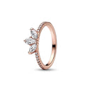 Friendship Ring Women Marquise Leaf Band Stackable Crystal Cluster Ring Sisterhood Best Friend Birthday Jewelry Gift