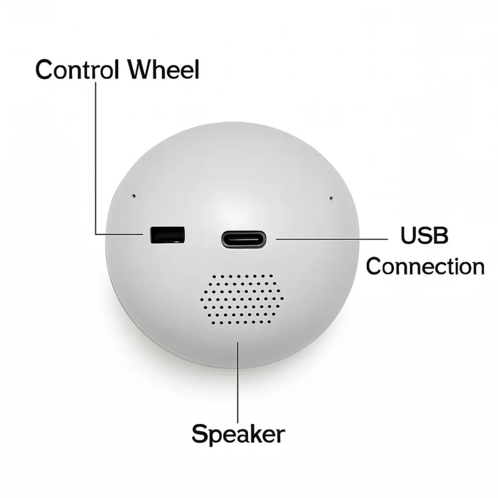 2.7inch Crystal Ball with Electronic Display DIY Video Import Possible Unique Gift for Home & Office Light-Up Sphere Anniversary Gift