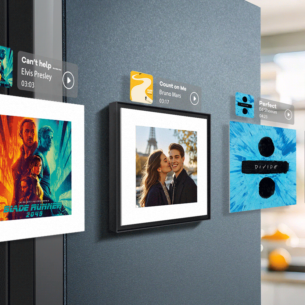 New 5.0 Upgrade Custom Music Fridge Magnet Can Play Songs and Adjust Volume Supports 1-6 Songs Father's Day Gifts