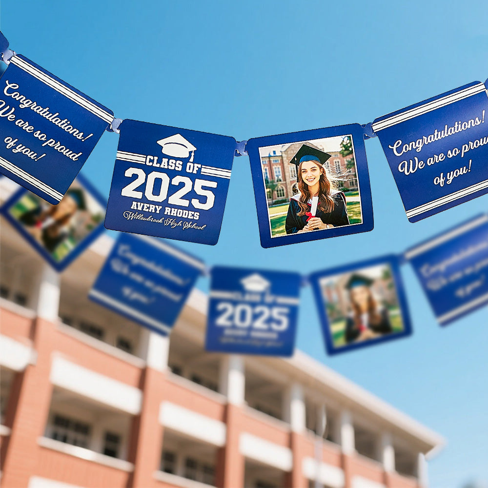 Personalized Graduation Photo Paper Banner Graduation Gift Ideas For Friends